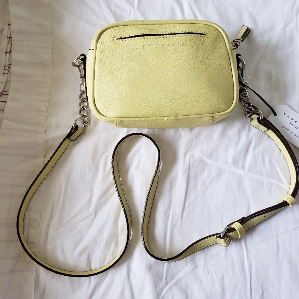 Sanctuary yellow purse with chain detailing